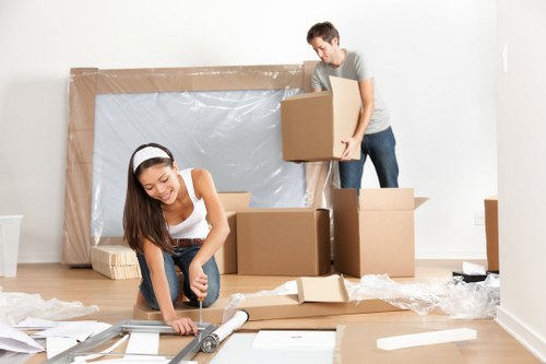 Professional packing services in Tufnellpark preparing boxes for a home move