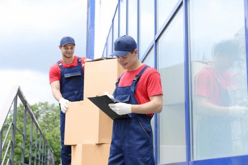 Office removals in Tufnellpark planning and packing scene