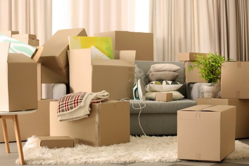 Commercial packing services in Tufnellpark handling office relocation items